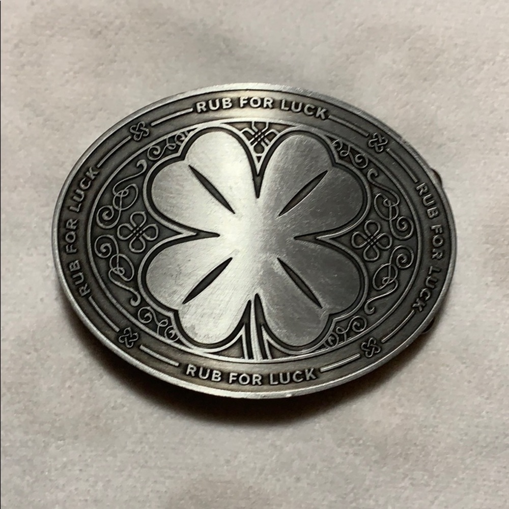 Four Leaf Clover belt buckle